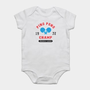 Forrest Gump Ping Pong Champ Greenbow Baby Bodysuit